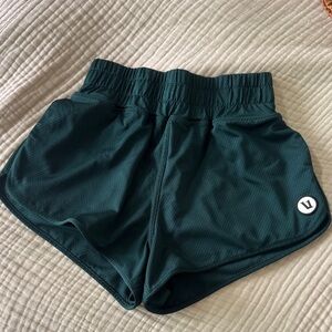Vuori Dark Green Athletic Shorts